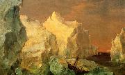 Frederic Edwin Church Icebergs and Wreck in Sunset Sweden oil painting reproduction